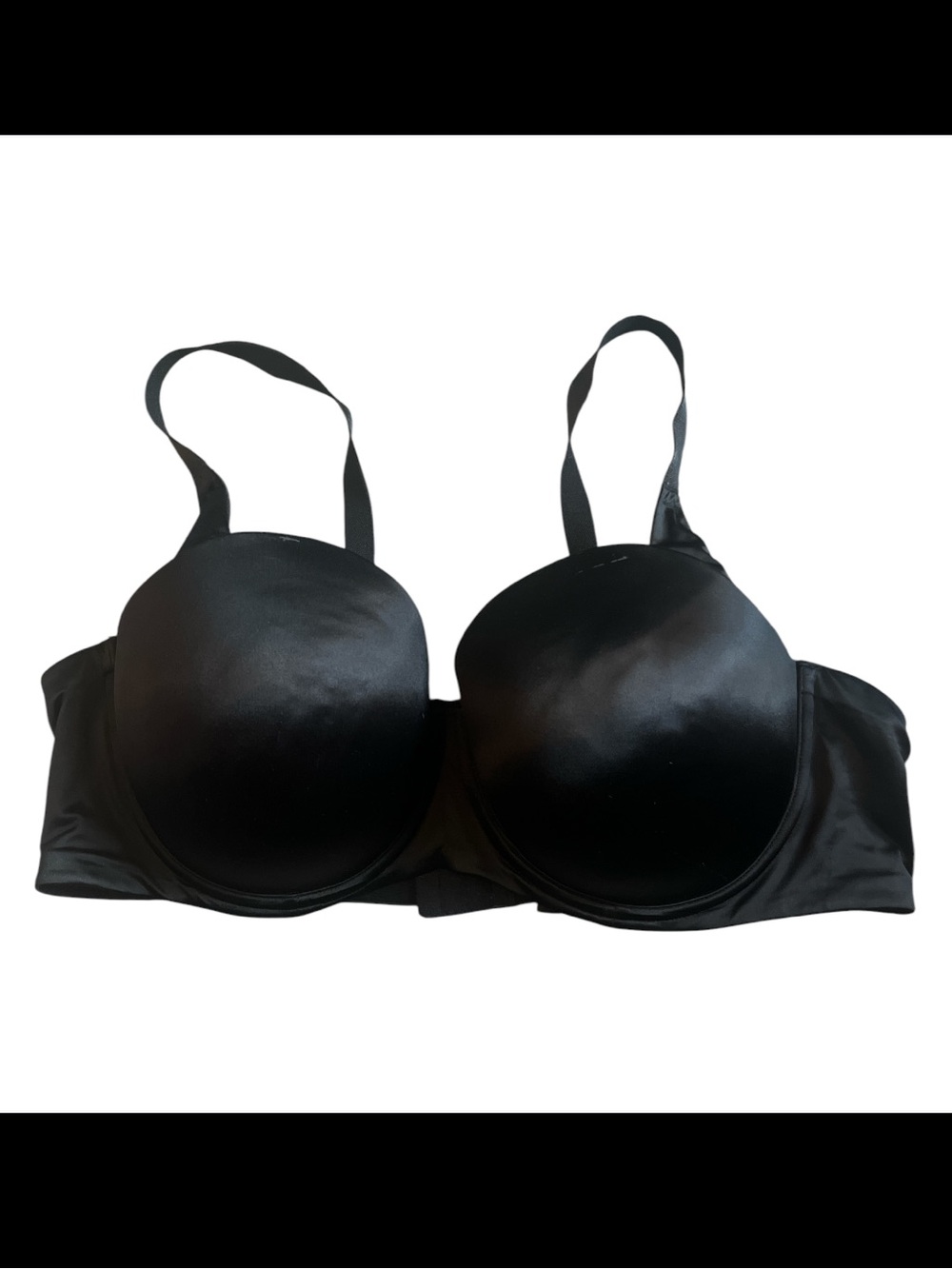 Torrid black satin plus-size underwire bra from Torrid 44DD